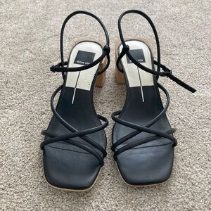 Dolce Vita strappy sandal with wood block heel